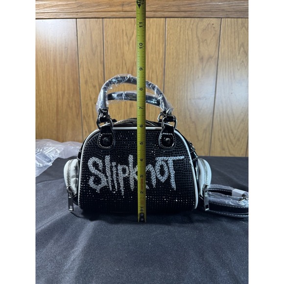 New SEALED Dolls Kill x Slipknot Bling Bowler Bag Rhinestones - Picture 8 of 9